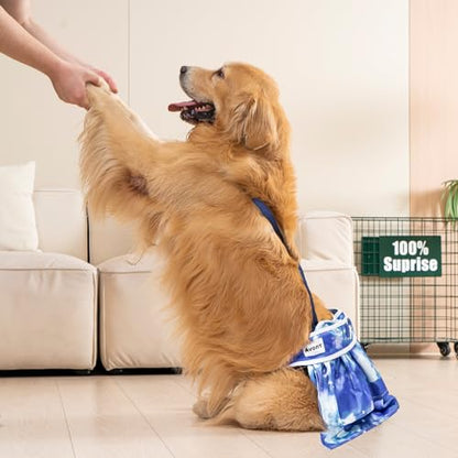 3 Pack Avont Washable Female Dog Diaper with Suspender, Reusable Girl Doggie Diapers for Small Medium Large Doggy in Heat Cycle Period Incontinence -XL - size: XL