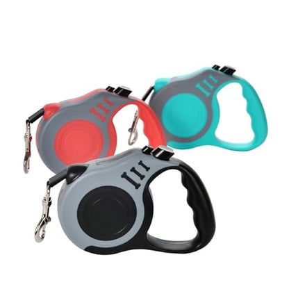 Retractable Dog Leash, Heavy Duty Pet Walking Leash with One-Handed Brake, Adjustable Dog Walking Tool(Green,5m) - color: Green, size: 5m