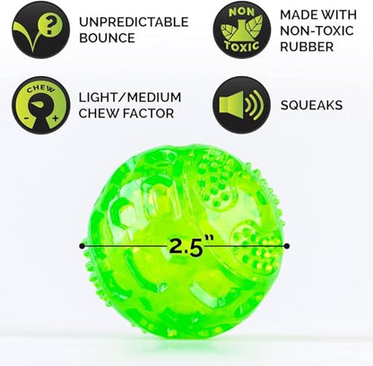 Hyper Pet DuraSqueak Dog Ball Toy, Interactive, Floats, Squeaks, Dog Balls for Fetching, Alternative to Traditional Tennis Balls - for All Breeds | Bold sound effects reward play, a fresh alternative to traditional tennis options, keeps pups chasing and r