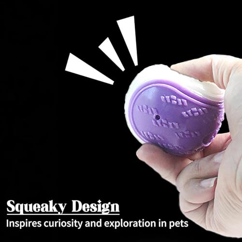 6Pcs Squeaky Glow in the Dark Dog Balls, Durable Rubber Glow Balls for Dogs, High Bounce Interactive Dog Glow Ball, 2.5Inch Universal Size for All Dogs—Indoor Outdoor Light Up Ball (Glow in the Dark)
