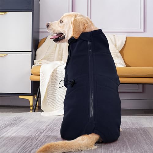 ROZKITCH Dog Winter Clothes, Pet Windproof Warm Cold Weather Jacket Vest Cozy Jumpsuit Apparel Outfit Clothes for Small Medium Dog Walking Hiking Sleep Blue S - color: Dark Blue, size: S