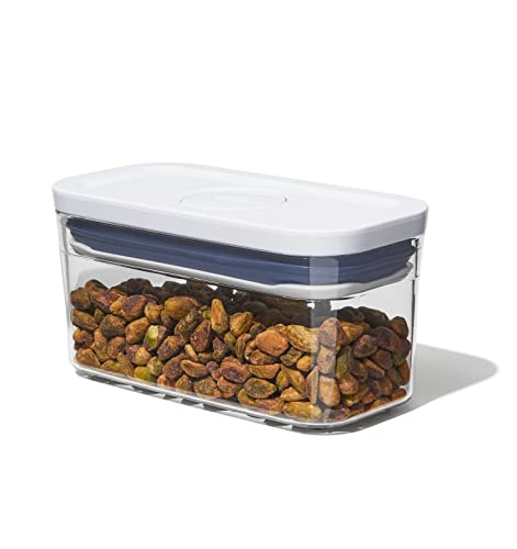 OXO Good Grips POP Container - Slim Rectangle Mini 0.4 Qt - color: White, size: 0.4 Qt - Rectangle