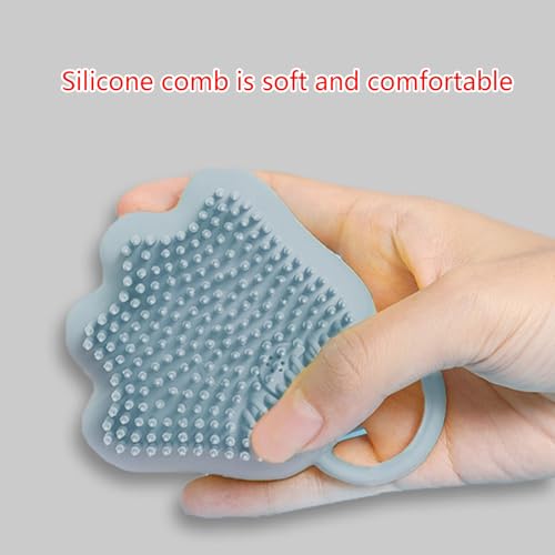 Pet Bathing Brush Soft Silicone Massager Shower Bathing with Shampoo Dispenser Dogs Grooming Tools Pets Bath for Cats and Dogs Bath Massage with Soap and Shampoo Dispenser