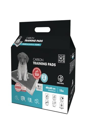 M-Pets Carbon Training Pads 15 Pieces 60 x 60 cm for Dogs Size L - size: 15 Pcs 60x60cm Pour Chien Taille L