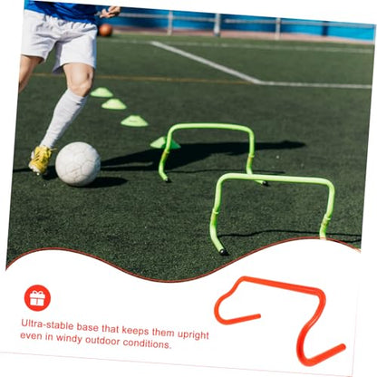 Toyvian Portable Detachable Hurdles for Agility Training Lightweight PVC Jumping Hurdle Set Speed Training Equipment for Football and Soccer Outdoor Fitness