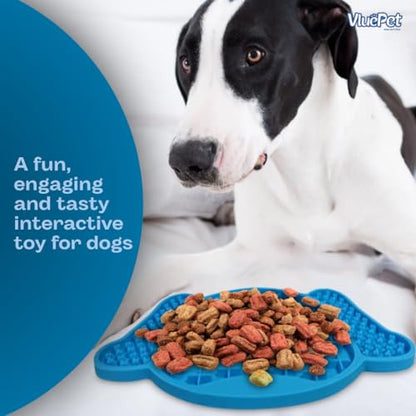VALUEPET | Dog Lick Mat - Silicone Lick Mat for Anxiety Relief- Slow Feeder Licking Pad for Butter, Yogurt, & Peanut - Suitable for Dog Training, Boredom Reducer, Bathing & Grooming- DOG | 6.6 Inch