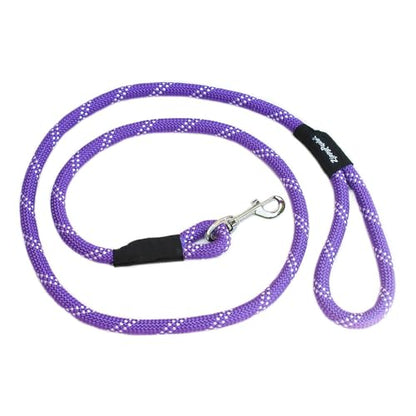 ZippyPaws Zp338 Climbers Rope Leash Original 6 Ft - Purple Dog Lead - color: Purple, size: 6 Feet