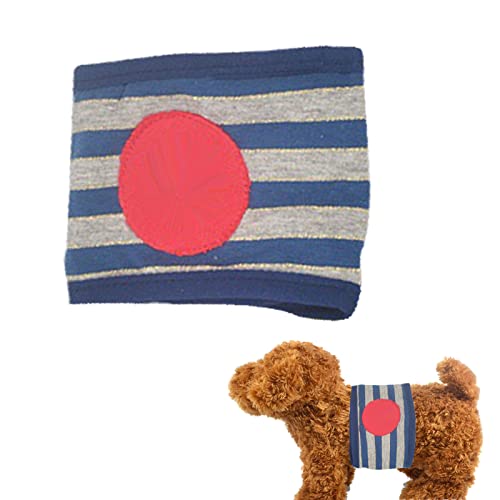 xiaoye Reusable Dog Nappies Male, Belly Bands for Male Dogs, Washable Incontinency Nappies Belly Band Wraps Physiological Sanitary Pants, for Various Types of, Random, XS - size: X-Small
