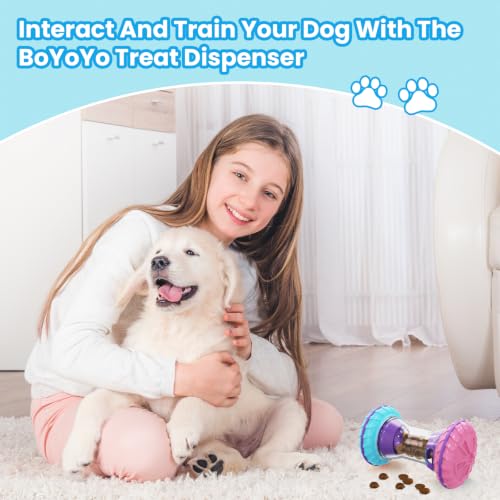 BoYoYo Interactive Dog Toys, Dog Puzzle Toys for Smart, Dog Enrichment Toy to Keep Them Busy, Rose - color: Rose