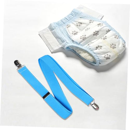 Adjustable Dog Diaper Suspender Harness 5pcs, Anti-Slip Fabric Pet Diaper Holder Strap with Comfortable Fit for Puppies and Adult Dogs During Road Trips and Outdoor Use