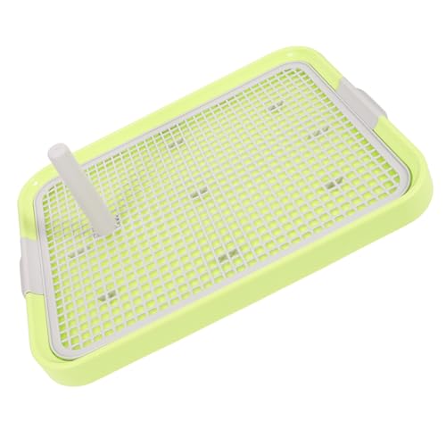 Kisangel Dog Pee Pads Mesh Pet Toilet Plastic Puppy Potty Tray Slide Dog Potty Pet Cage - color: Light Green