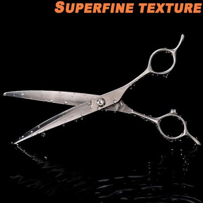 High-end Professional Dog Grooming Curved Scissors Pet Curved Shears 7.5 Inches Extremely Very Sharp Made Of Stainless Steel Alloy By Hand For Dog Cat Groomer - style: 7.5inch Curved Shears