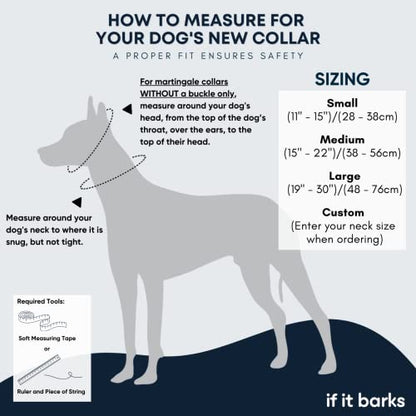 If It Barks 1.5" Martingale Collar for Dogs, Adjustable Nylon, Made in USA,Key Lime Pie,Small (11" - 15") - color: Key Lime Pie, size: Small (11"-15") w/o Buckle