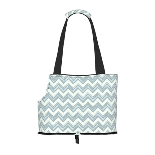 Dog Purse Carrier with Safety Hook - Foldable & Hands-Free Dog Cat Carrier Bag for Subway, Travel, Shopping up to 20lbs Stripes Pattern - color: Stripes Pattern 1