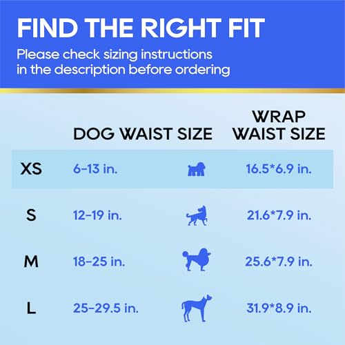 HONEY CARE All-Absorb A27 Male Dog Wrap, 50 Count, Extra Small - size: X-SMALL