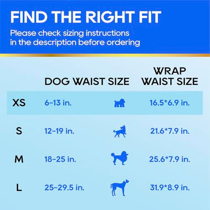 HONEY CARE All-Absorb A27 Male Dog Wrap, 50 Count, Extra Small - size: X-SMALL