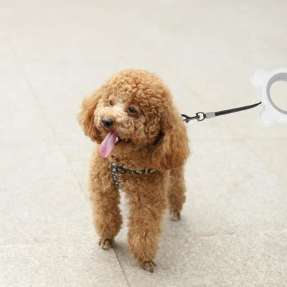 Kisangel Retractable Dog Leash 3 Meter Extendable Nylon Towing Rope with Anti-Slip Handle One-Hand Brake for Small and Medium Dogs Portable Automatic Pet Leash for Outdoor Walking