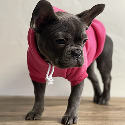 Big Brother Heart Paw Pullover Fleece Lined Dog Hoodie (Black Hooded Sweatshirt) - color: Black, size: X-Small (0-3lbs)