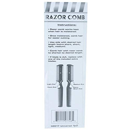 Universal Unisex Hair Cutter Razor Comb for Thin and Thick Hair Cutting and Styling