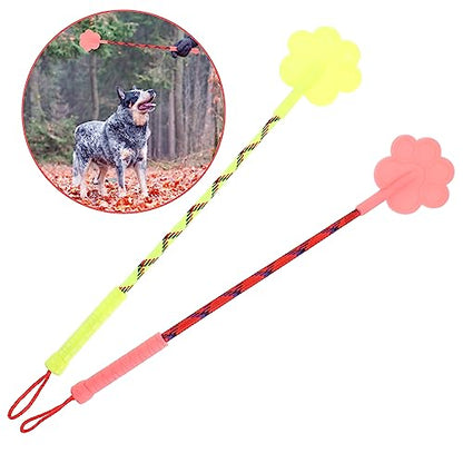 2 Pack Heart Shape Dog Training Tool Soft Rubber Training for Puppy Dog No Pain Dog Training Stick Clickers Paw