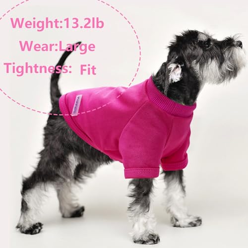 2 Pieces Stripe Dog Clothes for Small Dogs Summer Dog Shirt Cute Soft Puppy Clothes Bresthable Chihuahua Cat Clothes XS~XXL Pet Clothing (Pink, XX-Large) - color: pink, size: XX-Large