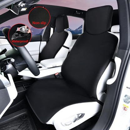 Car seat cover, waterproof protection seat cushion, anti-skid seat cushion, portable and durable dog pet seat cushion, diving material, all season universal seat cover, van, truck, SUV car Red border - color: red