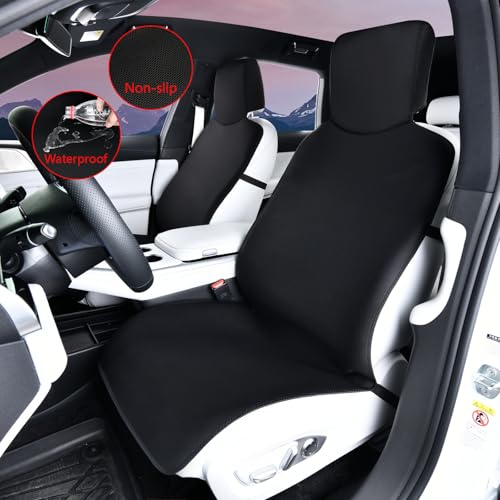 Car seat cover, waterproof protection seat cushion, anti-skid seat cushion, portable and durable dog pet seat cushion, diving material, all season universal seat cover, van, truck, SUV car Gray edge - color: Gray