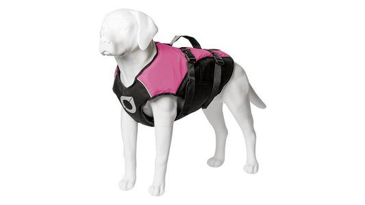 Stunt Puppy Float Doggy Life Jacket, Ergonomic Dog Life Vest for Swimming, Patented Design for Secure Fit, X-Small, Pink - color: Pink, size: X-Small