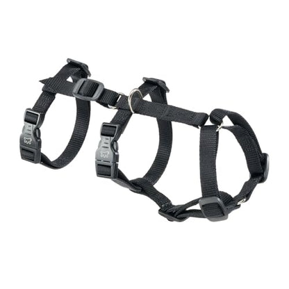 Ferplast Dog Harness Small Dog Brave Small, Escape Proof Dog Harness, Greyhound, Adjustable Harness for Dogs, 6 Closures, Black - color: Black, size: zzzz-s