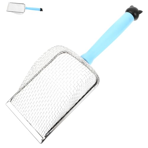 Stainless Steel Cat Litter Scoop Metal Cat Litter Shovel with Wide Mouth Design Pet Care Tool for Easy Cleaning of Litter Box Mesh