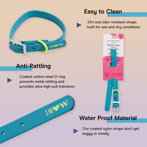 Wild One Dog Collar, Easy-Clean, All Weather Flex-Poly Strap with Metal, Durable, Dirt and Odor Resistant (Hudson, XL) - color: Hudson, size: XL