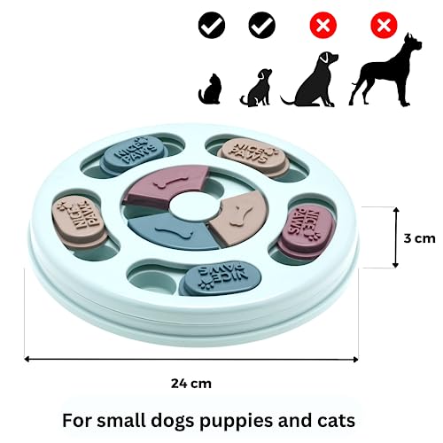 Dog Puzzle Feeder - Brain-Boosting IQ Toy & Slow-Feed Dog Feeding Puzzle - Durable, Non-Toxic, & Stimulating Fun for Pets