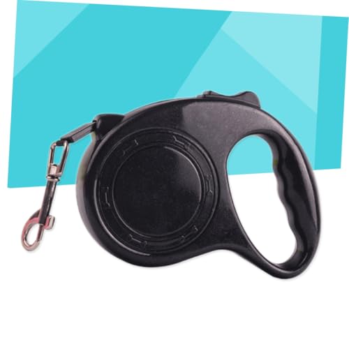 SUPVOX Automatic Retractable Dog Leash with Lock Braking System Telescopic Traction Rope Belt for Small and Medium Pets Large Ergonomic Handle for Comfortable Grip Black