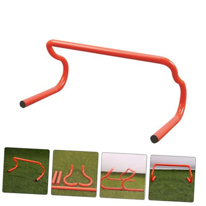 3pcs Adjustable PVC Agility Hurdles Set Portable Speed Training Equipment for Soccer Basketball Football Versatile Running Practice and Dog Fitness Drills