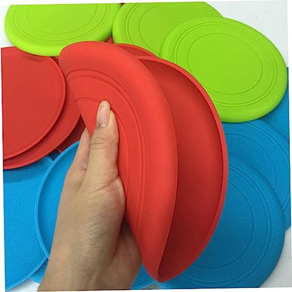5pcs Pet Flying Disc Toy Outdoor Dog Chewing Toys for Interactive Play Soft and Washable for and Water Activities