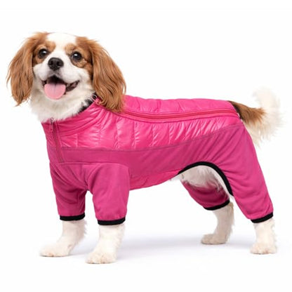 Pet Life ® Aura-Vent Lightweight 4-Season Stretch and Quick-Dry Performance Full Body Dog Coat Pet Jacket - color: Pink, size: X-Small
