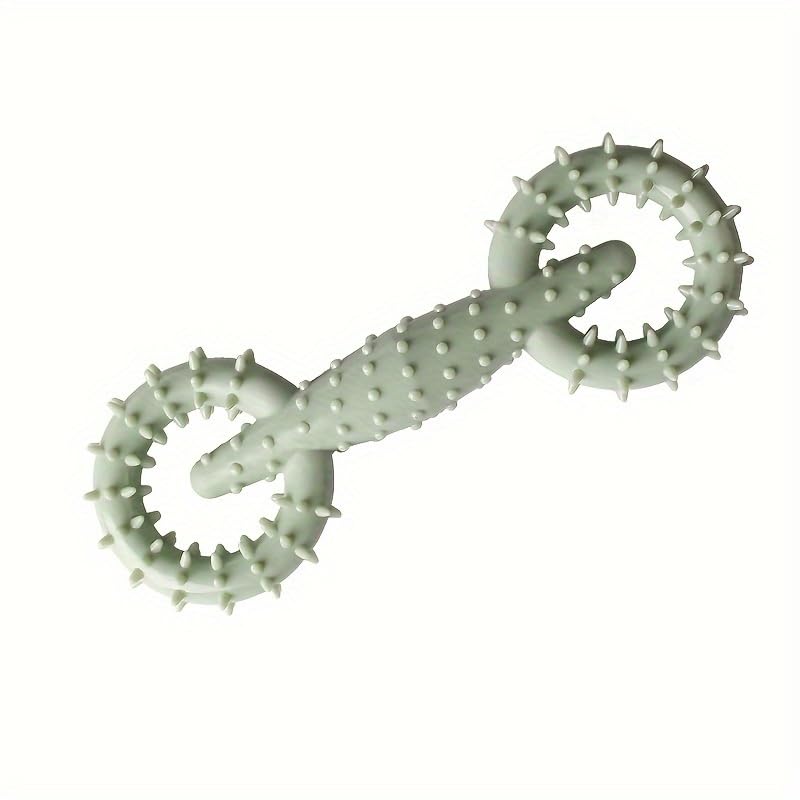 Dog Chew Toy for Aggressive Chewers, Durable Rubber Teething Toy for Interactive Pet Enrichment Toy for Large and Small Breeds（Green） - color: Green