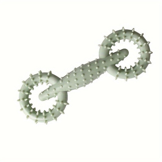 Dog Chew Toy for Aggressive Chewers, Durable Rubber Teething Toy for Interactive Pet Enrichment Toy for Large and Small Breeds（Green） - color: Green