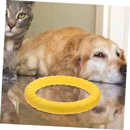 Yardwe Durable Dog Chew Bouncy Molar Ring for Sized Dogs Interactive Teething Accessory for Active Play and Training Pet Biting