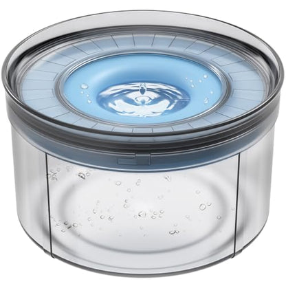 Techphardo 1Gallon No Spill Dog Water Bowl-3.8L Large Capacity, BPA-Free, Anti-Splash & Anti-Digging Design with Non-Slip Base, for Messy Drinkers - color: Blue