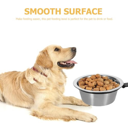 Yardwe Elevated Dog Bowl and Water Bowl Set Wall-Mounted 6-inch Convenient Feeding Station for Large Dogs and Puppies