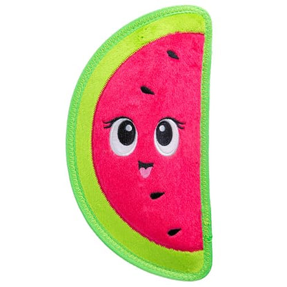 Outward Hound Tough Skinz Durable Squeaky Dog Toy with Two Tough Layers, Watermelon, Red, Medium - color: Watermelon, size: Medium