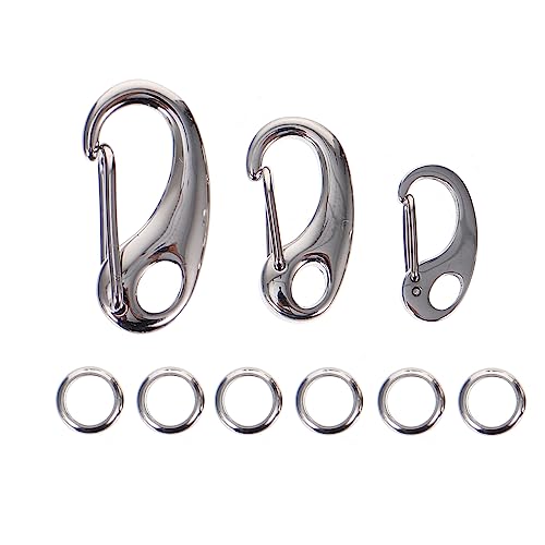 Homoyoyo Dog ID Tags with Clips - Set of 3 Durable Pet Harness Buckles for Dogs