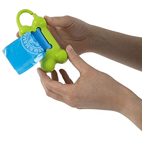 Arm & Hammer Easy-Tear Disposable Dog Poop Bag Refills, Fresh Scent Odor Control, Blue, 90 Dog Poop Bags 7 x 2.5 Inches