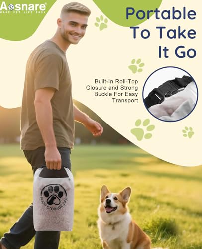 42 Cups Pet Food Storage Bag for Travel - Transparent Leak-Proof Dog Food Container with Roll-Top Closure, Keeps Kibble Fresh for Camping Trip, Dog Boarding and Hiking - size: 42 Cups