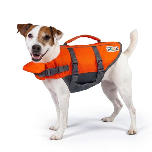 Outward Hound Granby Splash Orange Dog Life Jacket, Small - color: Orange, size: Small (Chest Girth: 16"-20")