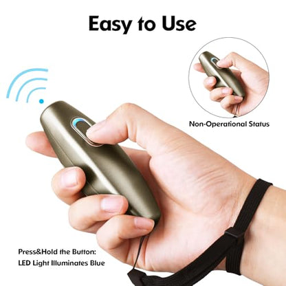 Ultrasonic Dog Barking Deterrent, 2 in 1 Dog Training and Bark Control Device, Anti-Barking Device, Dog Silencer, Ultrasonic Dog Whistle, Indoor&Outdoor, up to 16.4 Ft Large Control Range(Brown)