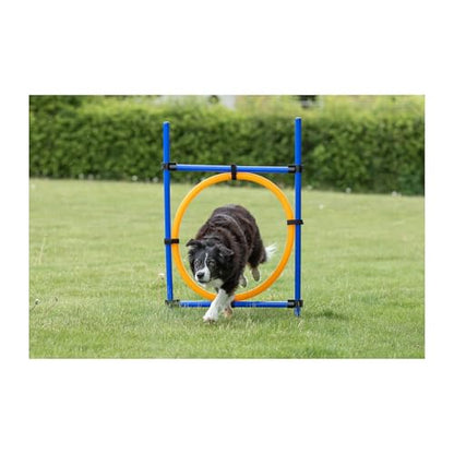 TRIXIE Dog Agility Ring Jump | Portable Dog Hoop - Agility at Home, Dog Obstacle Training Equipment