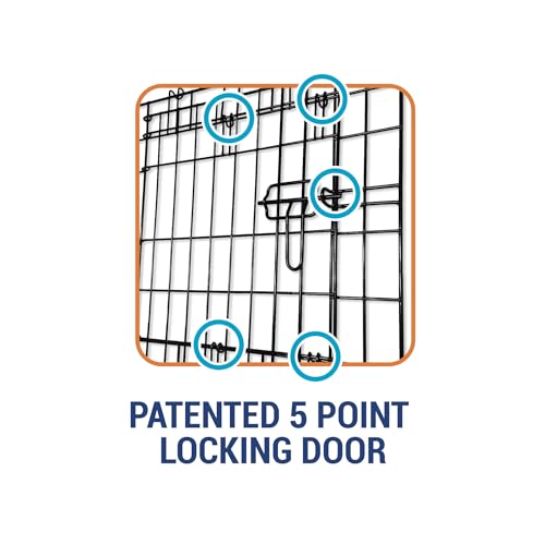 Precision Pet Products One Door Provalue Wire Dog Crate, 42 Inch, For Pets 70-90 lbs, With 5-Point Locking System - size: 48.0"L x 10.4"W x 32.0"H