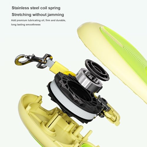 Retractable Dog Leash with One - Handed Brake | Adjustable 16ft for Walking/Training/Travel | Strong Untwisting Design | Supportive Contoured Handle